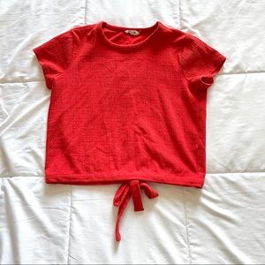 Madewell red top